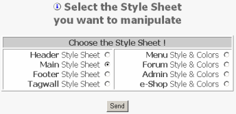 Vælg Style Sheet fra Style Assistant...